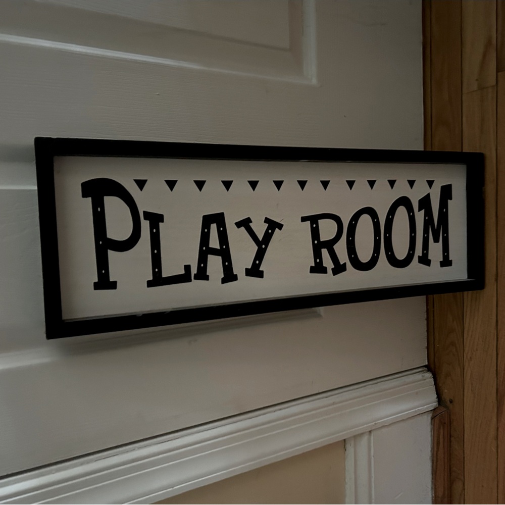 Hobby lobby playroom wood wall decor